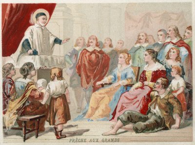Saint Vincent de Paul prêchant aux grands et aux bons - European School
